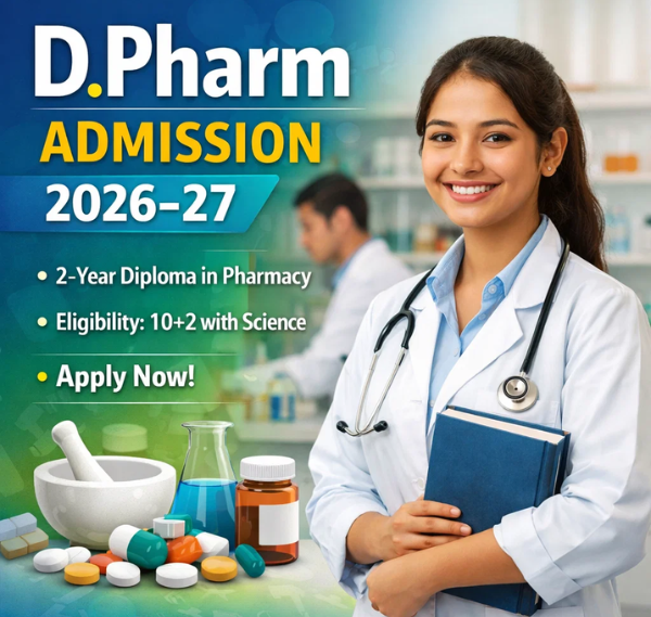 D. Pharm Admission 2026–27