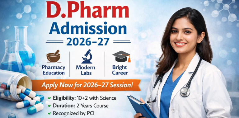 D. Pharm Admission 2026–27